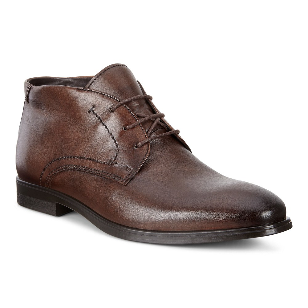 ECCO Mens Boots Brown - Melbourne Dress - ELF-170945